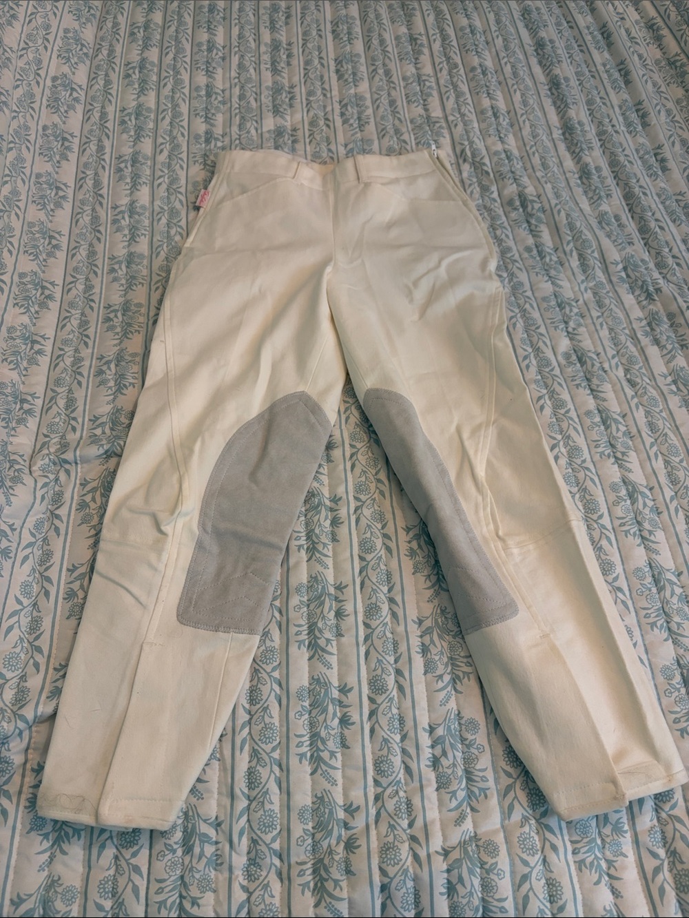 The Tailored Sportsman Side Zip white Riding Breeches